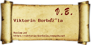 Viktorin Borbála névjegykártya